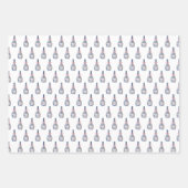 Gingerbread Pastel Chinoiserie Christmas Preppy Inpakpapier Vel (Voorkant)