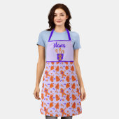 Gingerbread Pattern Grandma Gift Purple Schort (Gedragen)