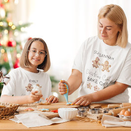 Gingerbread People Kerstkoekje Bak Off Naam Tri-Blend Shirt