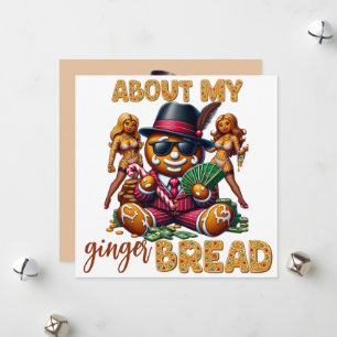 Gingerbread Pimp Funny Urban Christmas Kaart