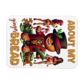 Gingerbread Pimp Grappig Urban Christmas Magneet (Horizontaal)