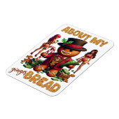 Gingerbread Pimp Grappig Urban Christmas Magneet (Linkerzijde)