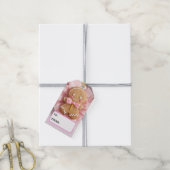 Gingerbread/Pink/Ribbon/Gift Label Cadeaulabel (Met Touw)