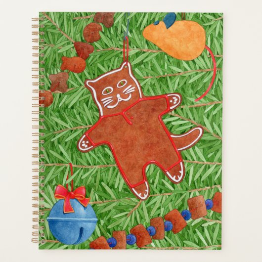 GINGERBREAD POES 8.5x11 Planner (Voorkant)