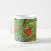 GINGERBREAD POESJE Witte Mok (Voorkant links)