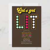 Gingerbread Pop Laten we Lichtelijk Retro Kerstfee Kaart (Voorkant)