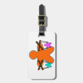 Gingerbread Puppet Master Controlling Characters Bagagelabel (Voorkant verticaal)