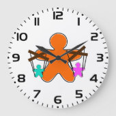 Gingerbread Puppet Master Controlling Characters Grote Klok (Voorkant)