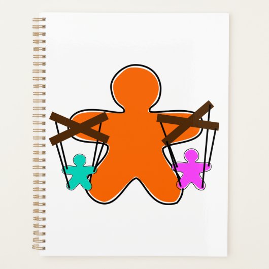 Gingerbread Puppet Master Controlling Characters Planner (Voorkant)