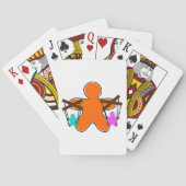 Gingerbread Puppet Master Controlling Characters Pokerkaarten (Achterkant)
