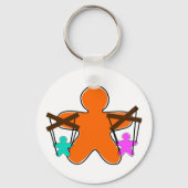 Gingerbread Puppet Master Controlling Characters Sleutelhanger (Voorkant)