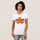 Gingerbread Puppet Master Controlling Characters T-shirt (Voorkant volledig)