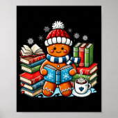 Gingerbread Reading Teacher Bookish Library Kids U Poster (Voorkant)