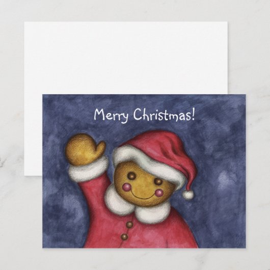 Gingerbread Recept/Post Kaart (Voorkant / Achterkant)