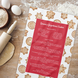 Gingerbread Recept Sweet Christmas Keepsake Gift Theedoek