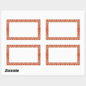 GINGERBREAD Rechthoekige Matte Stickers (Vel)