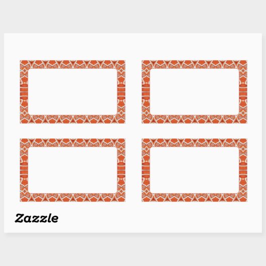 GINGERBREAD Rechthoekige Matte Stickers (Vel)