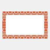 GINGERBREAD Rechthoekige Matte Stickers (Voorkant)