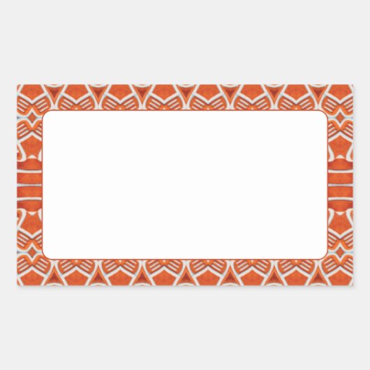 GINGERBREAD Rechthoekige Matte Stickerstickers Rechthoekige Sticker (Voorkant)