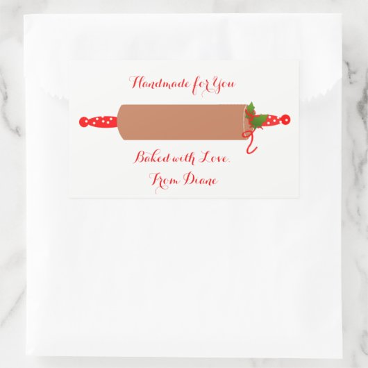 Gingerbread Rolling Pin Stickers (Tas)