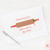 Gingerbread Rolling Pin Stickers (Envelop)