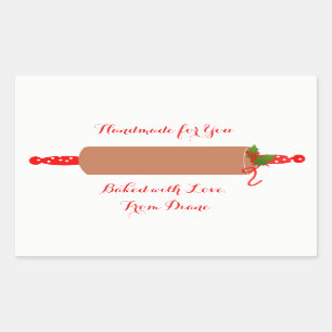 Gingerbread Rolling Pin Stickers
