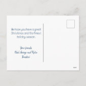 Gingerbread Row Houses Christmas Briefkaart (Achterkant)