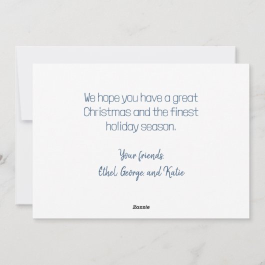 Gingerbread Row Huizen Kerst Kaart (Achterkant)