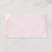 Gingerbread Roze Baby shower Gift Registry Kaart (Achterkant)