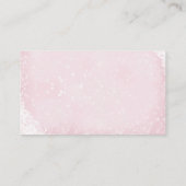 Gingerbread Roze Baby shower Luier Raffle Kaart (Achterkant)