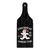 Gingerbread Running Team Christmas Humor Snijplank (Voorkant)
