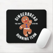 Gingerbread Running Team Fun Gingerbread Kerstmis Muismat (Met muis)