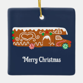 Gingerbread RV Klasse C Camper Foto Kerstmis Keramisch Ornament