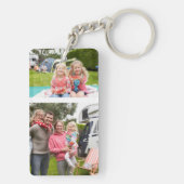 Gingerbread RV Klasse C Camper Foto Kerstmis Sleutelhanger (achterkant)