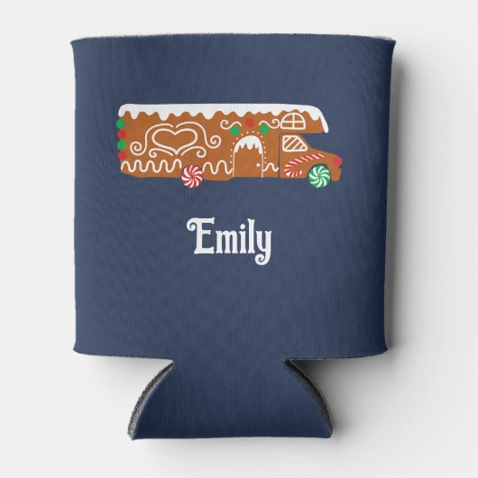 Gingerbread RV Klasse C Camper Gepersonaliseerd Blikjeskoeler (Voorkant)