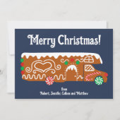 Gingerbread RV Klasse C Camper Kerstmis Feestdagenkaart (Voorkant)