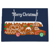 Gingerbread RV Klasse C Camper Kerstmis Groot Cadeauzakje (Voorkant)