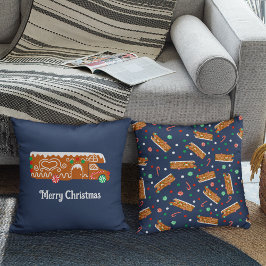 Gingerbread RV Klasse C Camper Kerstmis Kussen