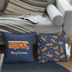 Gingerbread RV Klasse C Camper Kerstmis Kussen
