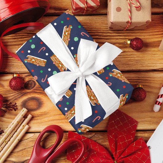 Gingerbread RVs Klasse C Camper Kerstmis Cadeaupapier