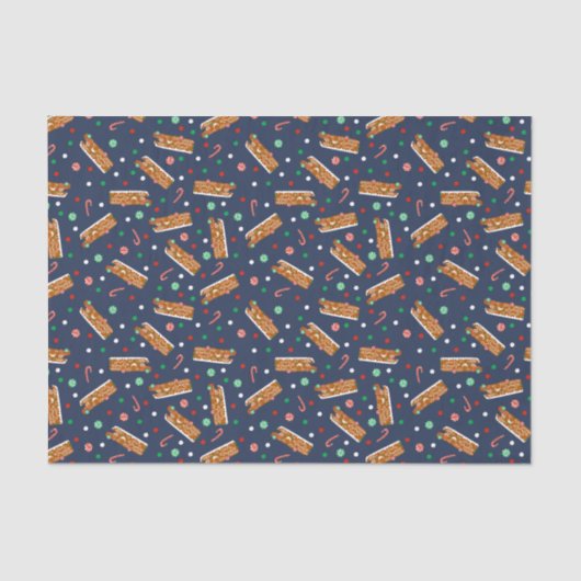 Gingerbread RVs Klasse C Camper Kerstmis Tissuepapier (Voorkant)