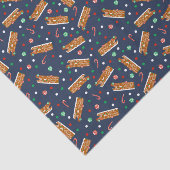 Gingerbread RVs Klasse C Camper Kerstmis Tissuepapier (Detail)