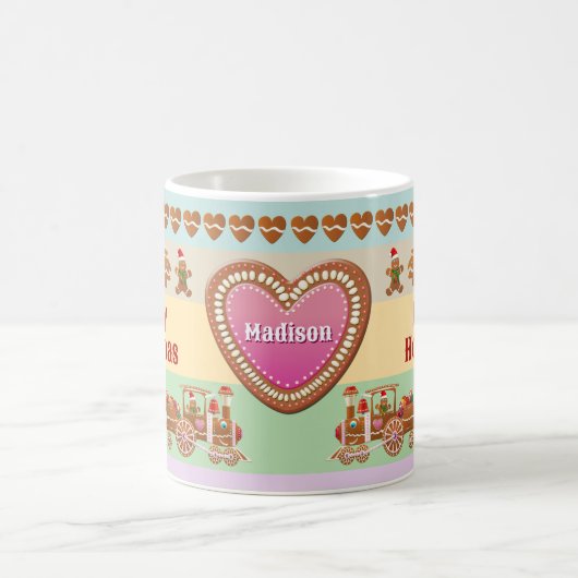 Gingerbread Santa Express trein Koffiemok (Center)