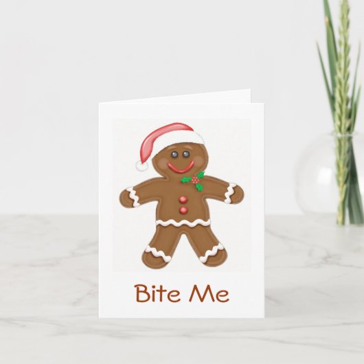 Gingerbread Santa Kaart (Voorkant)