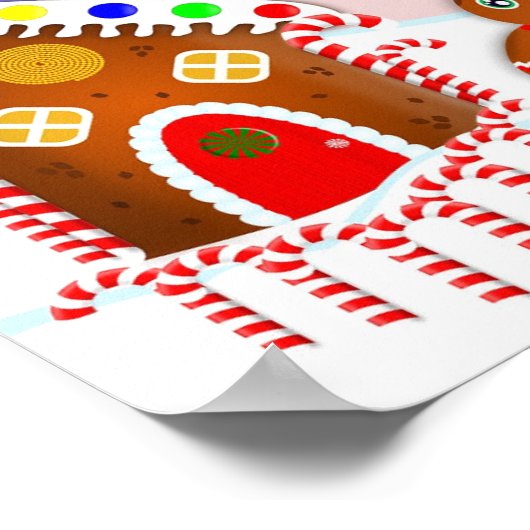 Gingerbread Scene Print, Value Poster (mat) (Hoek)