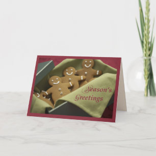 Gingerbread Seizoenen Groeten Feestdagen Kaart