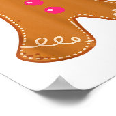 Gingerbread Shirt Adult Kids Men Women Cookie Cost Poster (Hoek)