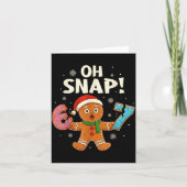 Gingerbread Six Seven 67 Bruh 6 7 Christmas Girl B Kaart (Voorkant)