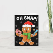 Gingerbread Six Seven 67 Bruh 6 7 Christmas Girl B Kaart (Voorkant)