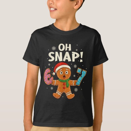 Gingerbread Six Seven 67 Bruh 6 7 Christmas Girl B T-shirt (Voorkant)